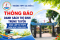 Danh sách thí sinh trúng tuyển vào lớp 10 THPT năm học 2026-2027